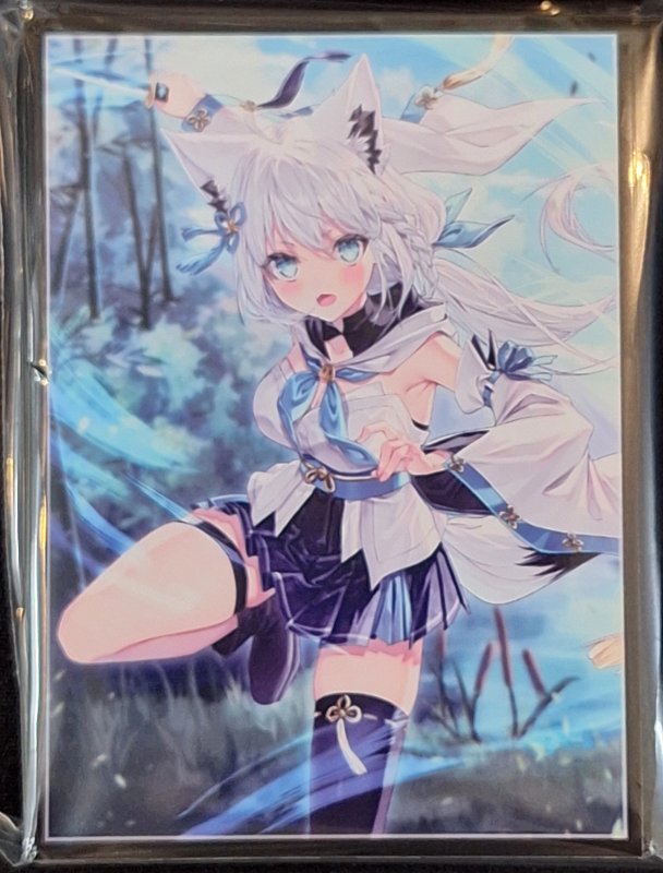 画像1: ミッドナイトブルー カードスリーブ　ホロライブ 白上フブキ (1)