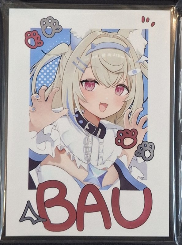 画像1: ミッドナイトブルー カードスリーブ　ホロライブ チェキ フワモコ フワワ・アビスガード (1)