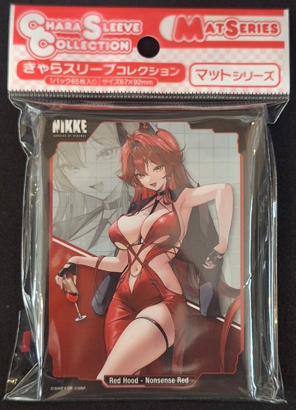 画像1: きゃらスリーブコレクション マットシリーズ 勝利の女神：NIKKE 「レッドフード - ナンセンスレッド」(No.MT2186) (1)