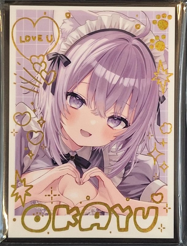 画像1: 白詰草　カードスリーブ　ホロライブ 猫又おかゆ (1)