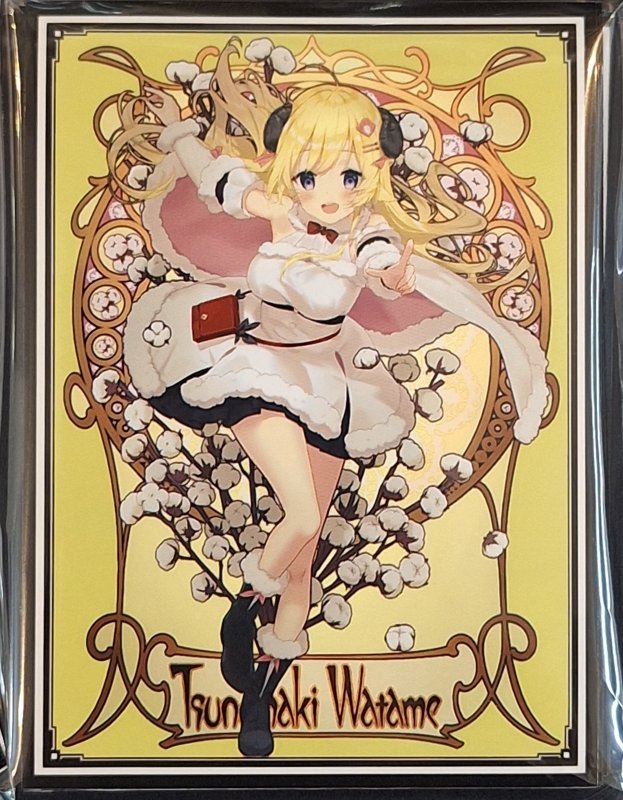 画像1: 混沌の女神様　カードスリーブ　ホロライブ ミュシャ 角巻わため (1)