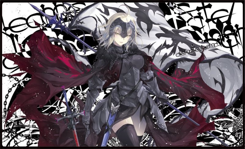 画像1: アレマテオレマ　プレイマット　ジャンヌオルタB (1)