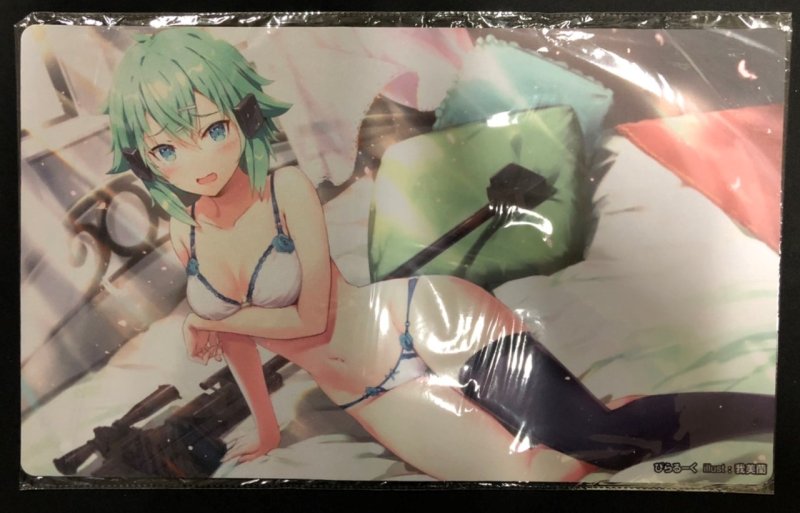 画像1: ぴらるーく　プレイマット　SAO　ランジェリー シノン (1)