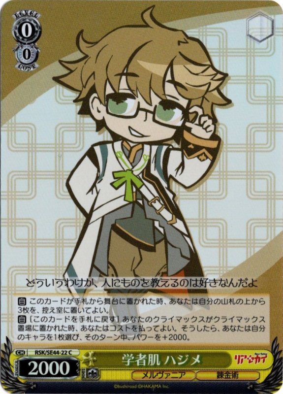 画像1: ホロ RSK/SE44-22 C 学者肌 ハジメ (1)