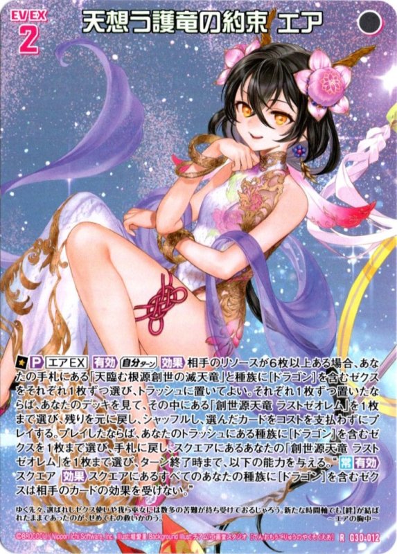 画像1: G30-012 R 天想う護竜の約束 エア (1)