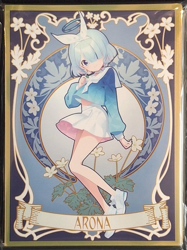 画像1: 混沌の女神様　カードスリーブ　ブルーアーカイブ ミュシャ アロナ (1)