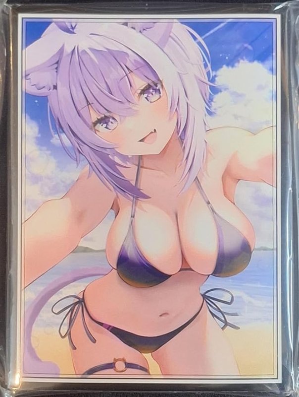 画像1: サンパン　カードスリーブ　ホロライブ 水着 猫又おかゆ (1)