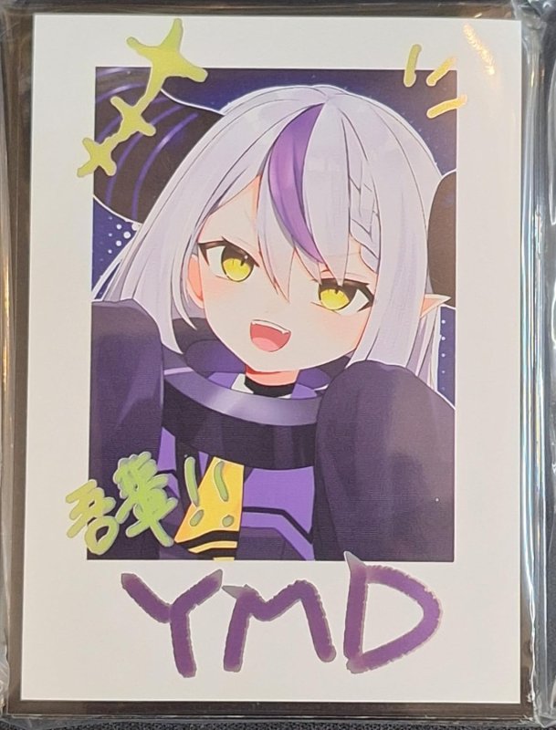 画像1: ミッドナイトブルー　カードスリーブ　ホロライブ チェキ ラプラス・ダークネス (1)