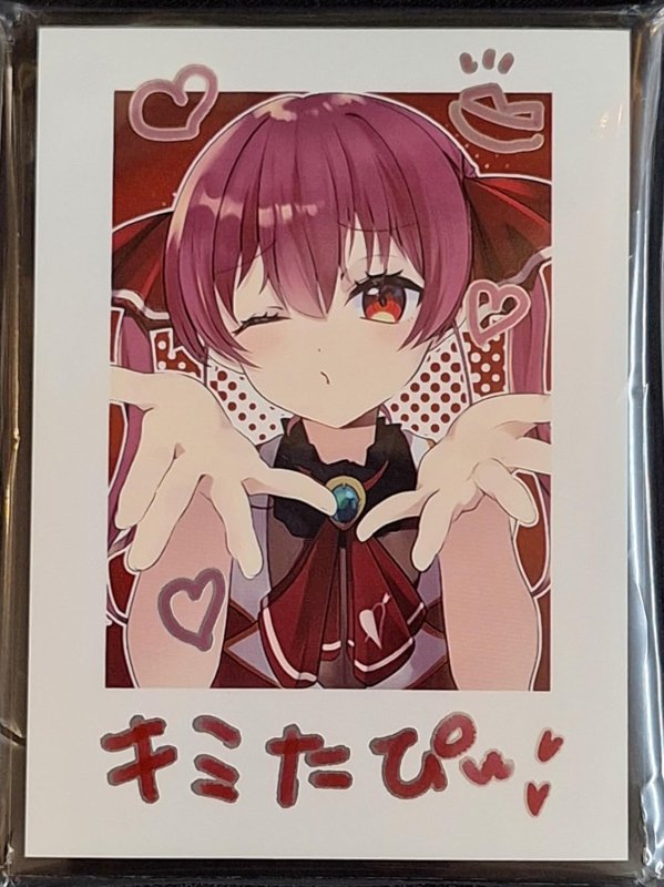 画像1: ミッドナイトブルー　カードスリーブ　ホロライブ チェキ 宝鐘マリン (1)