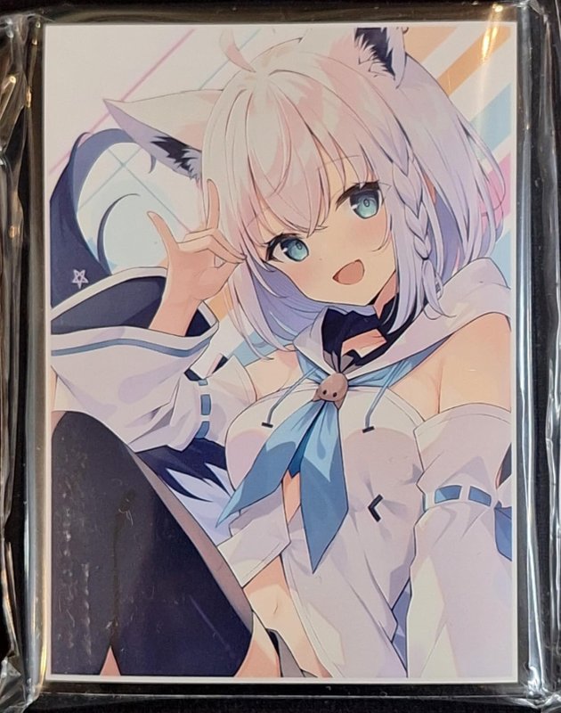 画像1: サンパン　カードスリーブ　ホロライブ 白上フブキ (1)