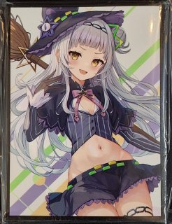 ミッドナイトブルー スリーブ プレイマット ホロライブ チェキ風