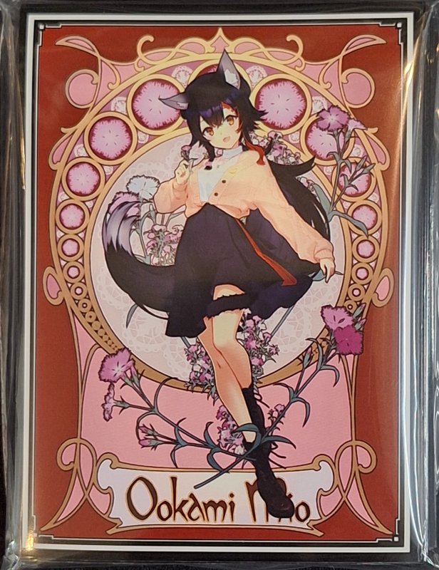 画像1: 混沌の女神様　カードスリーブ　ホロライブ ミュシャ 大神ミオ (1)
