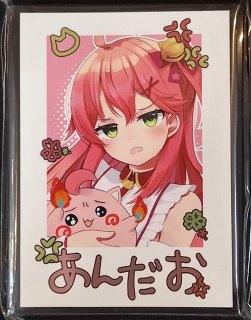ミッドナイトブルー カードスリーブ ホロライブ チェキ 白上フブキ