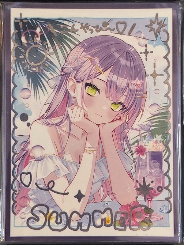 画像1: 白詰草 カードスリーブ ホロライブ チェキ 常闇トワ (1)