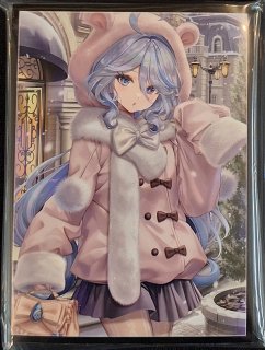 ミッドナイトブルー　原神　スリーブ　プレイマット　フリーナ　水遊び ミッドナイトブルー カードスリーブ 原神 水遊び フリーナ - TCG