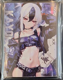 ミッドナイトブルー　ブルーアーカイブ　スリーブ　プレイマット　カヨコ　メイド ミッドナイトブルー カードスリーブ ブルーアーカイブ 私服 カヨコ