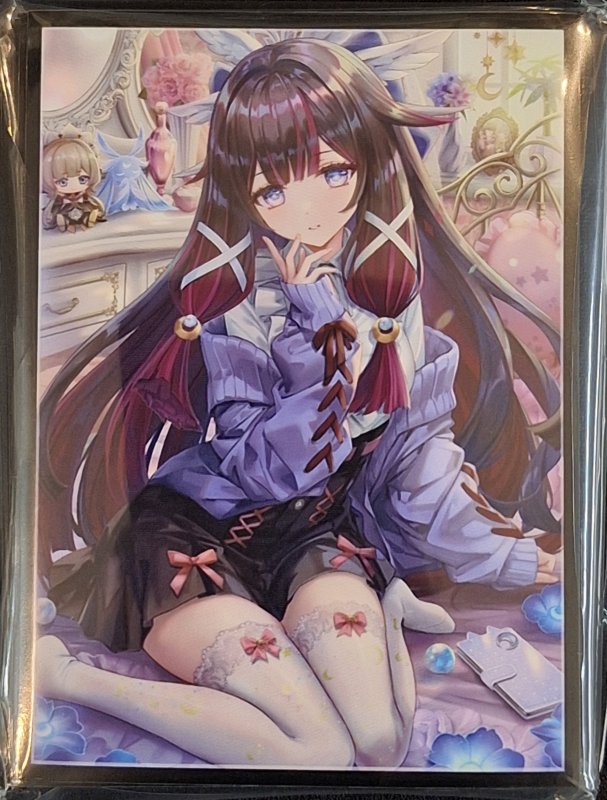画像1: ミッドナイトブルー　カードスリーブ　原神 お部屋 コロンビーナ (1)