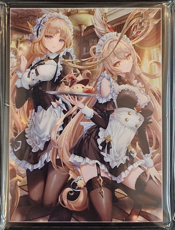 画像1: ミッドナイトブルー　カードスリーブ　原神 メイド アリス ニコ (1)
