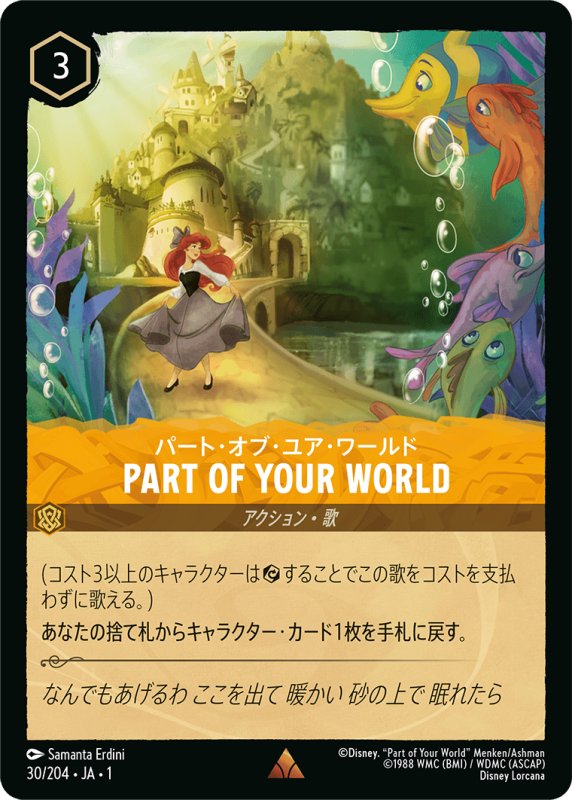 画像1: レア PART OF YOUR WORLD パート・オブ・ユア・ワールド (1)