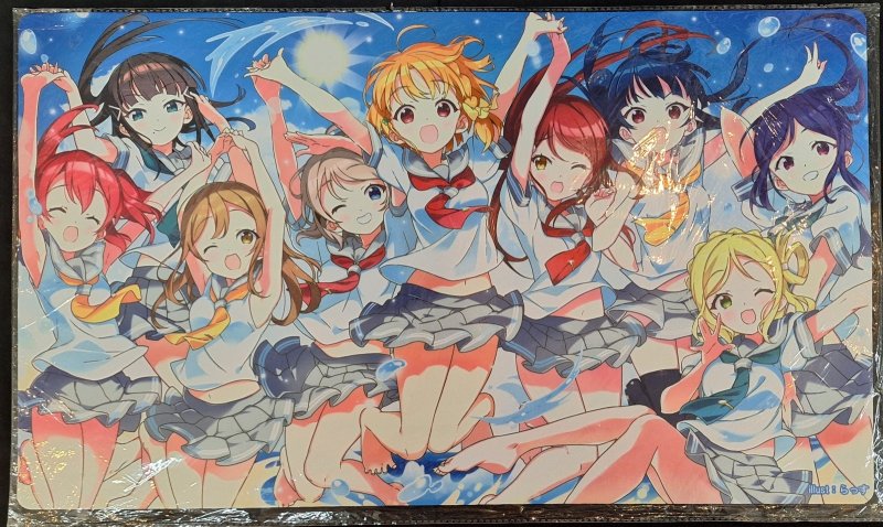 画像1: ぴらるーく　プレイマット　ラブライブ サンシャイン (1)