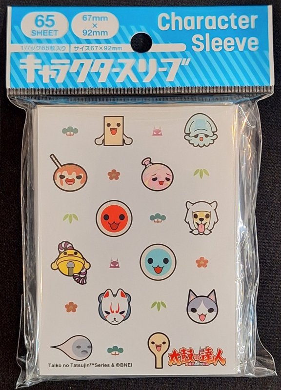 画像1: キャラクタースリーブ 太鼓の達人 パターン[B] (EN-1442) (1)