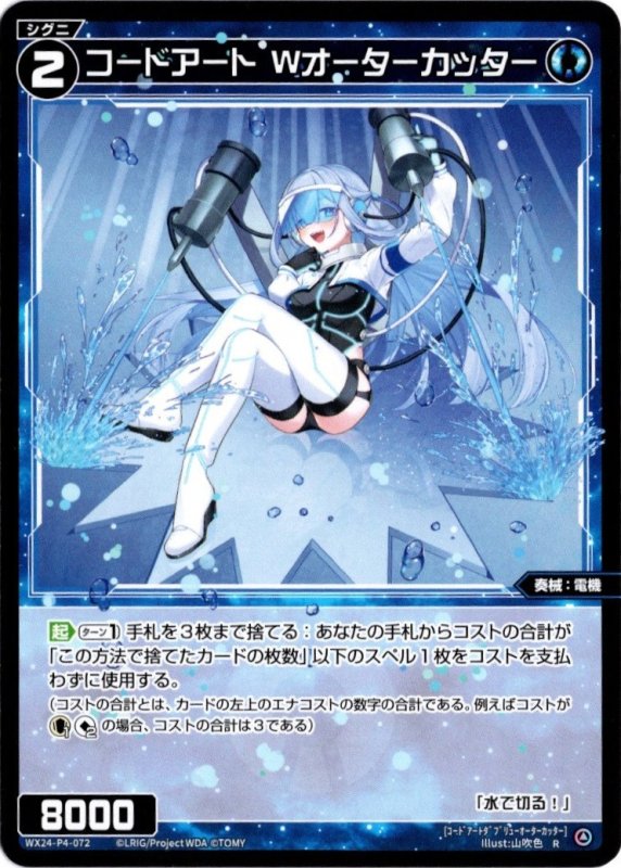 画像1: WX24-P4-072 R コードアート　Wオーターカッター (1)