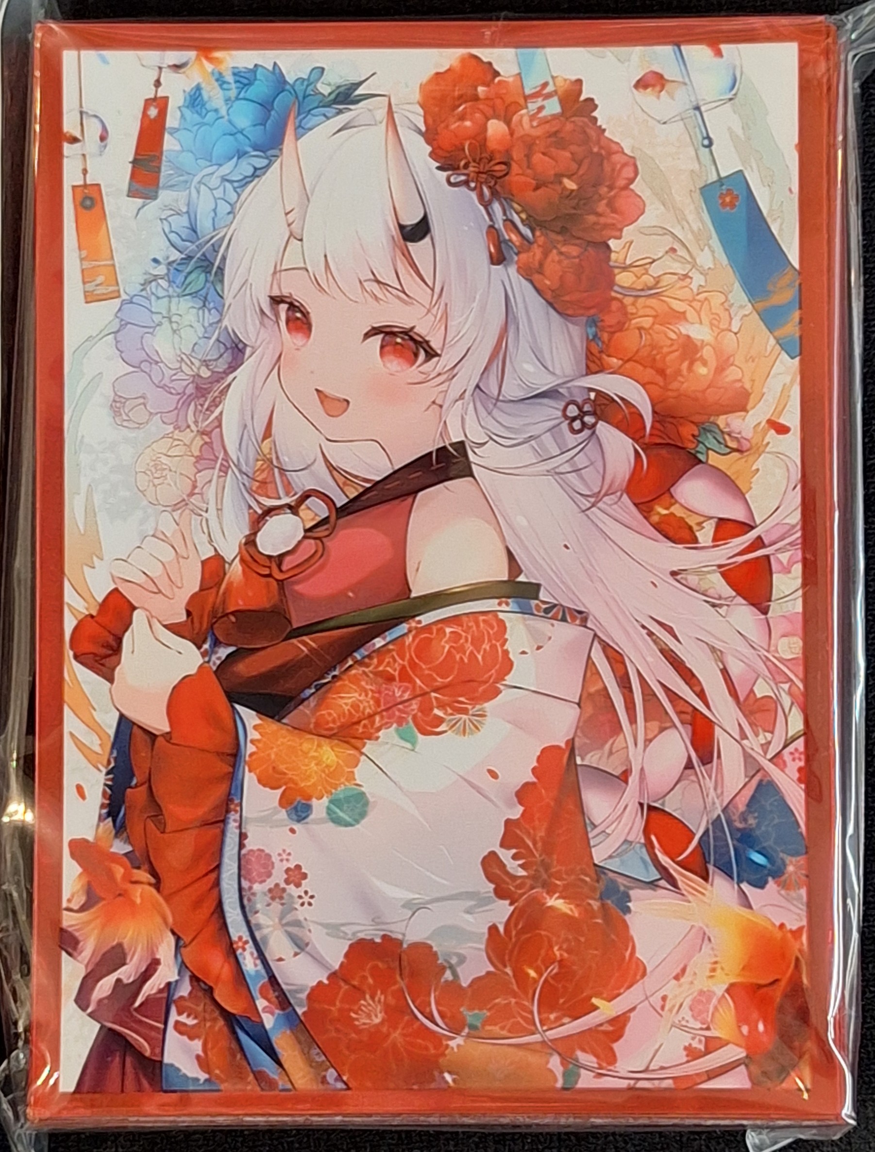 百鬼あやめ　スリーブ　白詰草 白詰草 カードスリーブ ホロライブ 百鬼あやめ A - TCGショップ NOAH