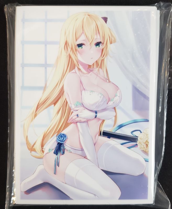 スリーブ プレイマット 遊戯王 閃刀姫レイ ウェディング ミッドナイトブルー