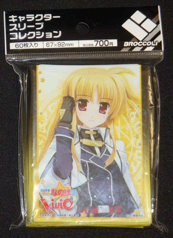 キャラクタースリーブコレクション 魔法少女リリカルなのはvivid フェイト T ハラオウン Tcgショップ Noah